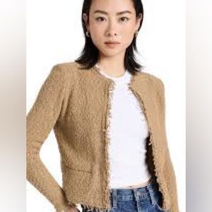 IRO shavani jacket in khaki, new with tags and never worn. Size 36.